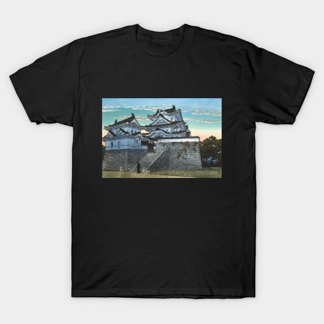 Hakuho Castle at Iga Ueno by Kawase Hasui T-Shirt by Takeda_Art